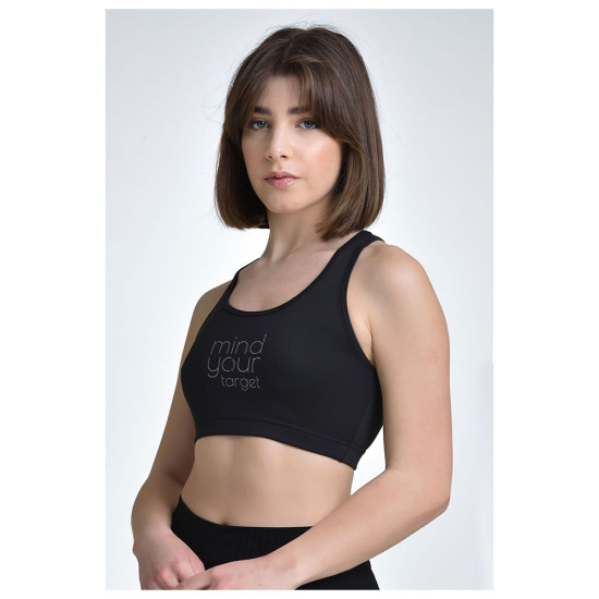 Target Γυναικείο μπουστάκι Scuba & Sheer Fabric Sports Bra "Mind" Target Γυναικείο μπουστάκι Scuba & Sheer Fabric Sports Bra "Mind"